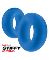 Hunky Junk Stiffy 2-Pack Cockrings — Teal Ice