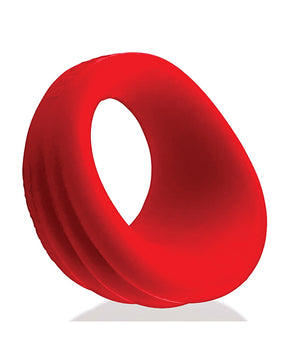 Hunky Junk Expander Slimmer Scoop Cockring - Red Velvet by Hunky Junk