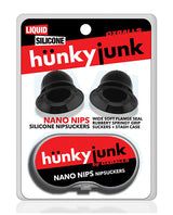 Hunky Junk Nano Nips Nipple Nubs — Black Silicone