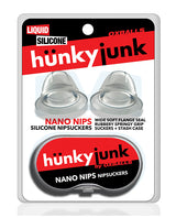 Hunky Junk Nano Nips Nipple Nubs, Clear Liquid Platinum Silicone