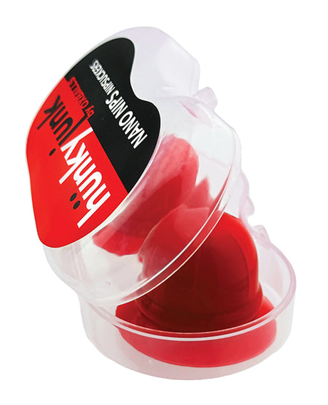 Hunky Junk Nano Nips Nipple Nubs — Red Silicone