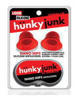 Hunky Junk Nano Nips Nipple Nubs — Red Silicone