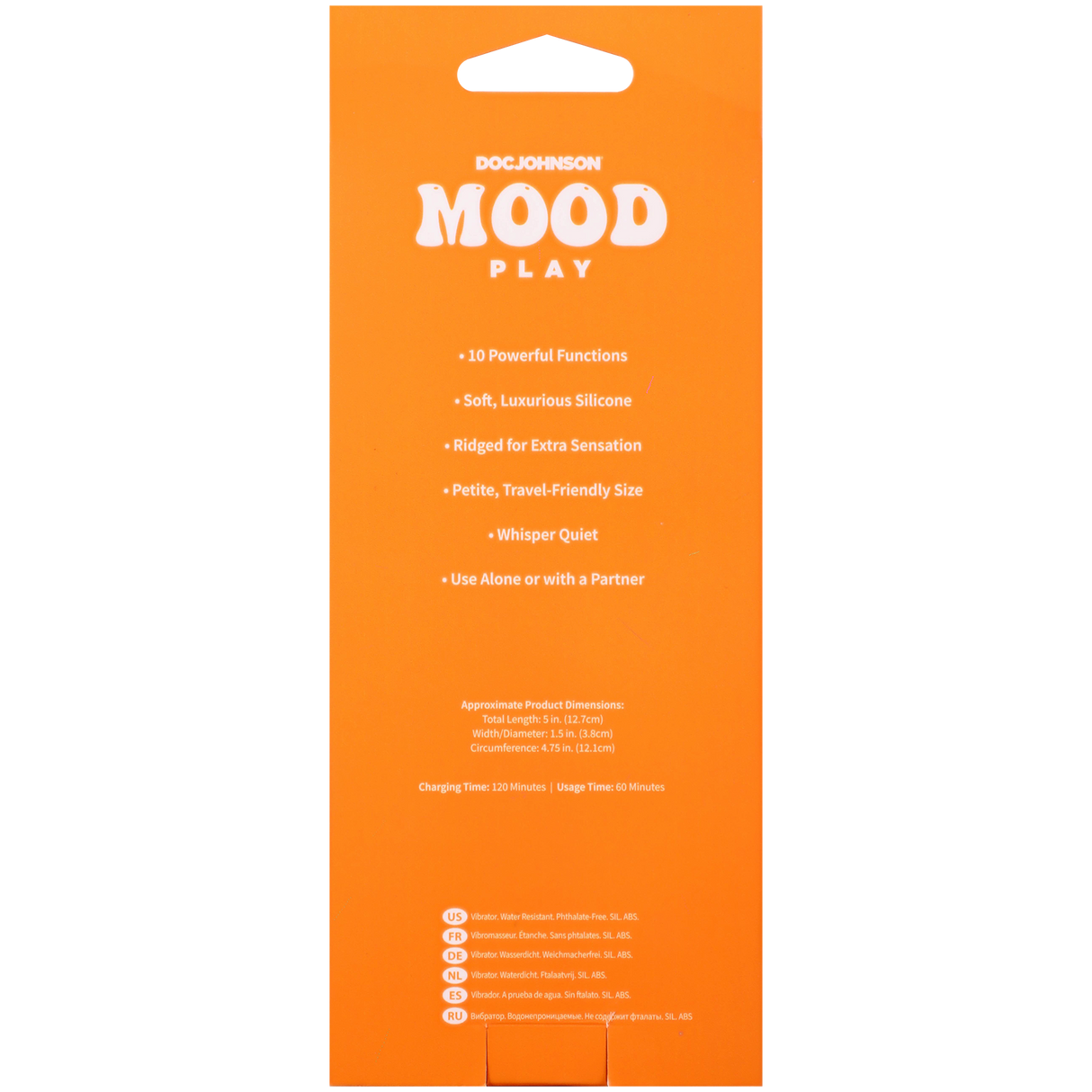 Doc Johnson Mood Play Mini Power Wand, Blue (5 in) - DJ1472-06-BX