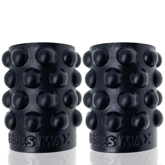 Oxballs Bubbles Max Nipsuckers — Black (Liquid Platinum Silicone) - OX-1923-BLKMAX
