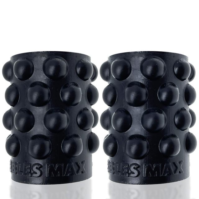 Oxballs Bubbles Max Nipsuckers — Black (Liquid Platinum Silicone) - OX-1923-BLKMAX