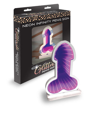 Little Genie Infinity Penis Neon Light — Purple Party Sign - LG-CP1248