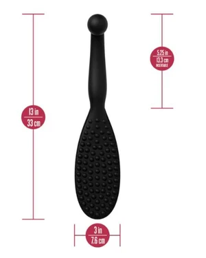 Blush Temptasia Governess Silicone Paddle — Black, 13 in - BL-88905