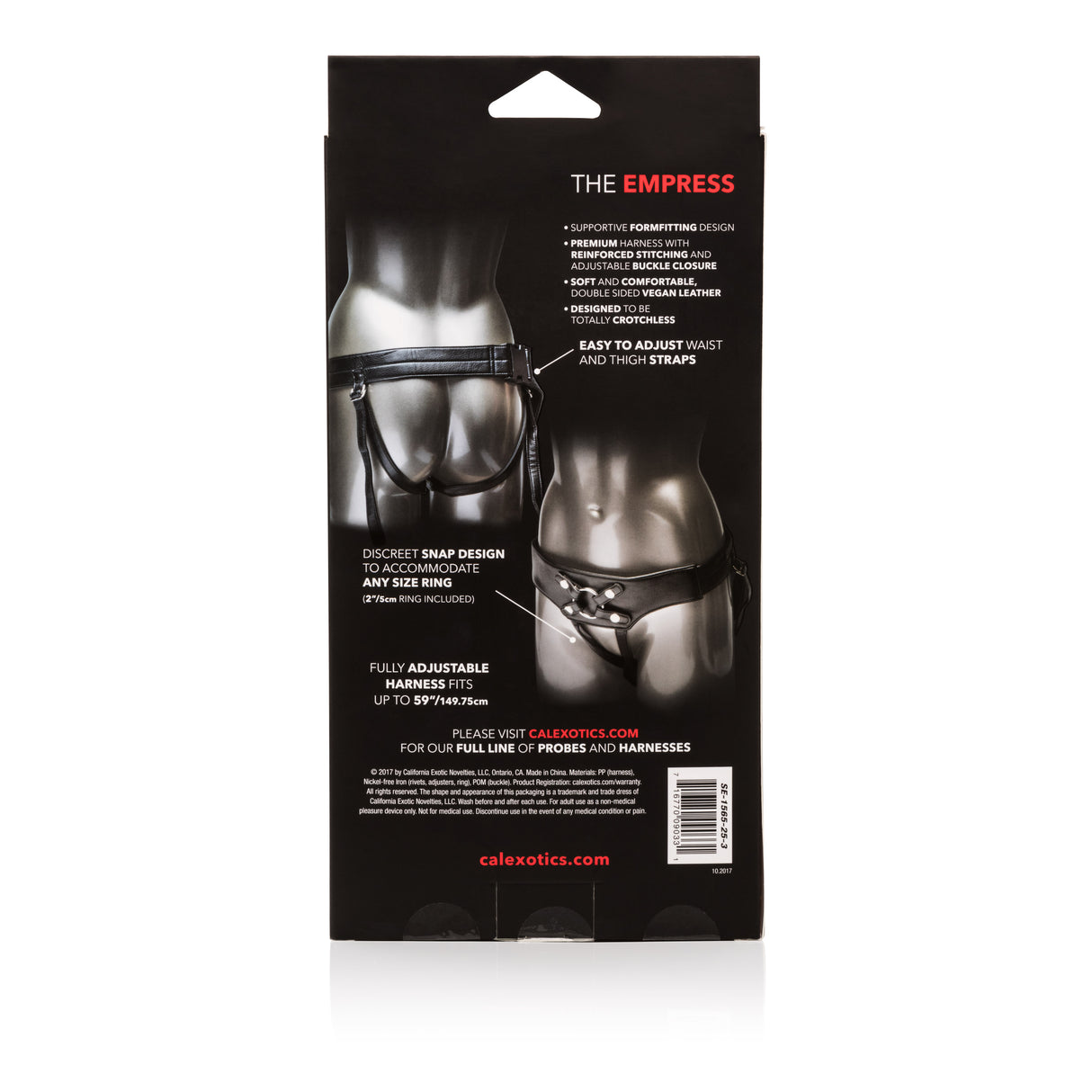 CalExotics Her Royal Harness The Empress — Double-Sided Vegan Leather, 59 in - SE1565253