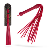 Blush Temptasia Ardor Flogger — Red, 17.72 in Silicone - BL-55508