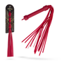 Blush Temptasia Ardor Flogger — Red, 17.72 in Silicone - BL-55508