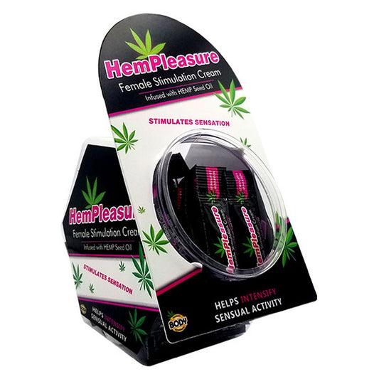 Body Action Hempleasure Maximum Strength Arousal Cream — 50 Sample Pack - BA-HMPSPDJ