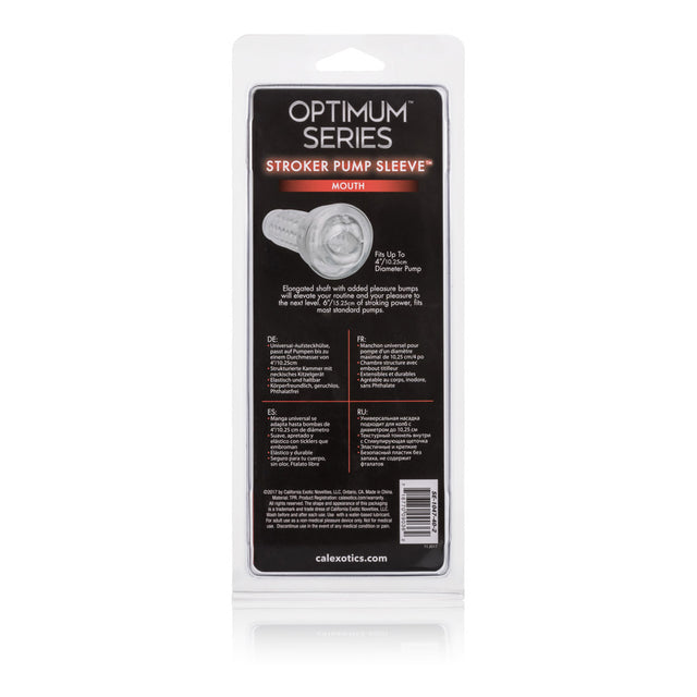 CalExotics Optimum Series Mouth Stroker Pump Sleeve - SE1047402
