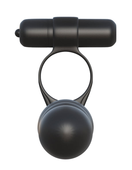 Fantasy C-Ringz Posable Partner Double Penetrator - Black by Pipedream