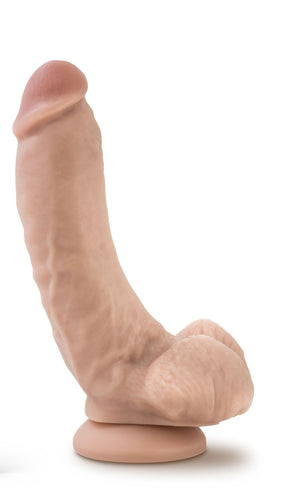 Blush Dr. Skin Mr. Mayor 9 Inch Dildo with Balls — Beige - BL-15463
