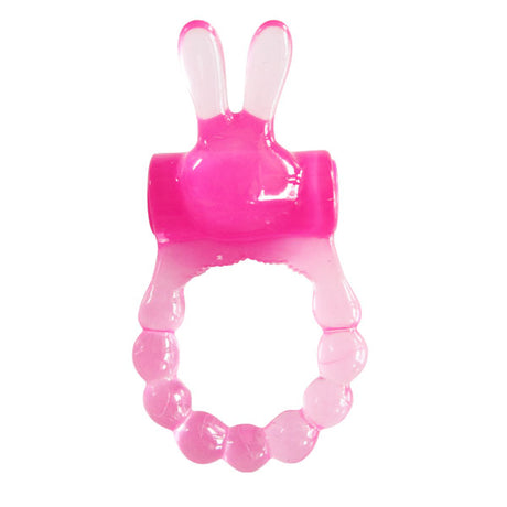 Top Cat Toys Vibrating Bunny Cock Ring — Pink, 1" Diameter - AL-284PK