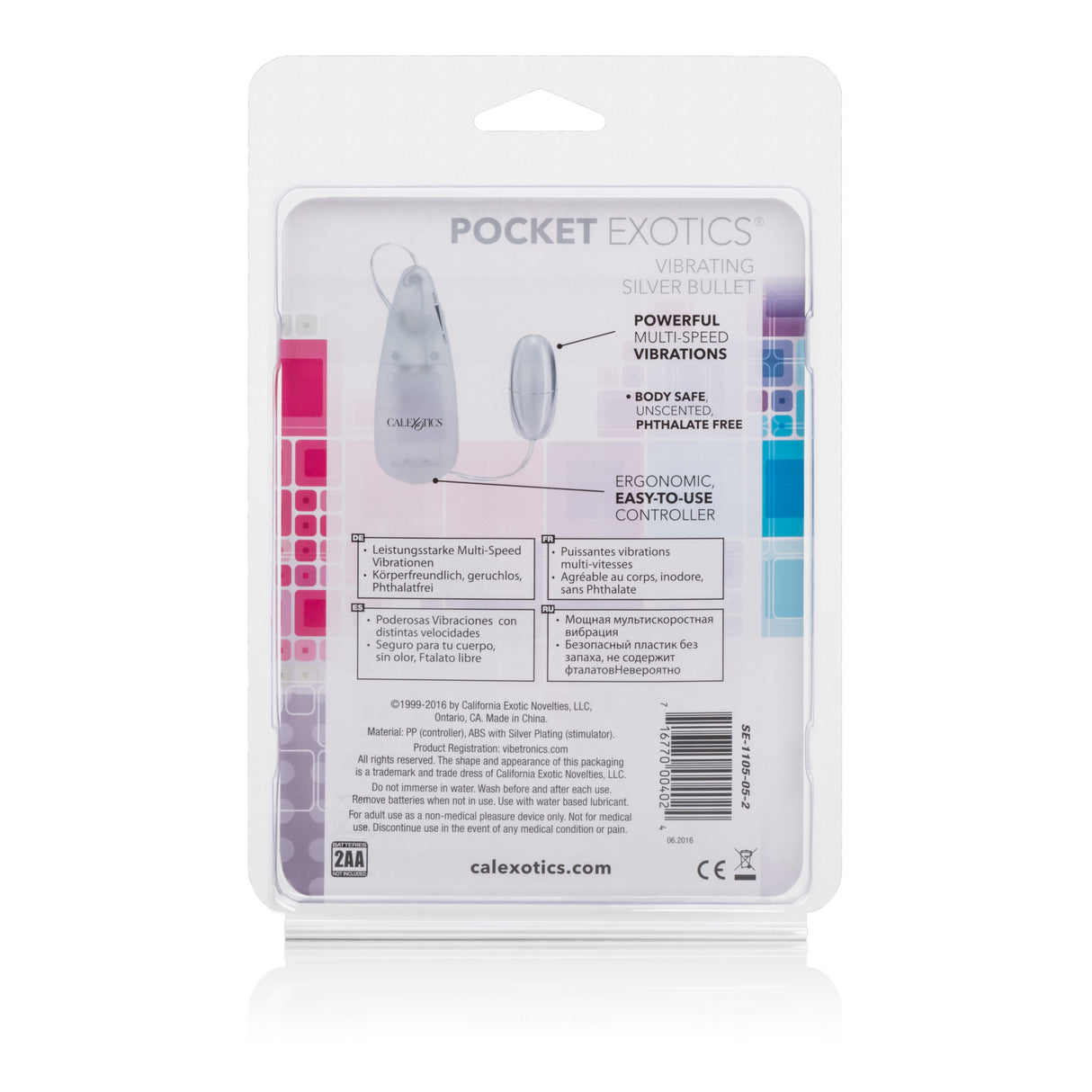 Pocket Exotics Vibrating Silver Bullet by CalExotics
