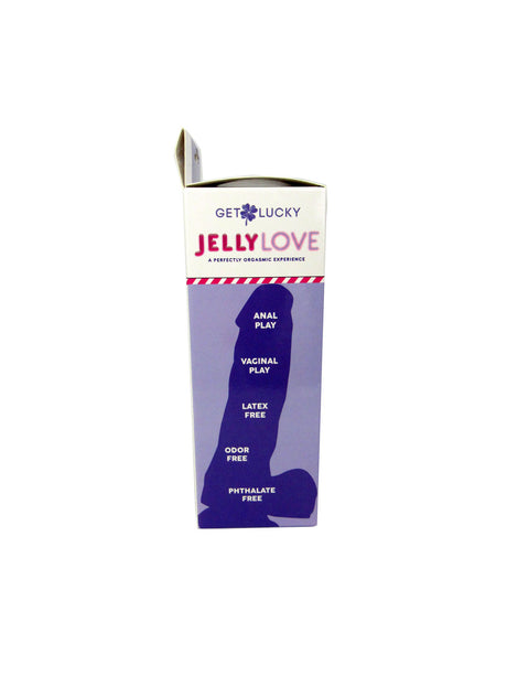 Get Lucky Jelly Love 7" Dildo - Purple