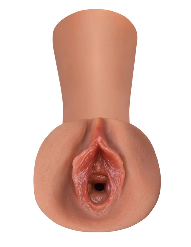 Pipedream Juicy Snatch Wet Pussies Stroker, Tan — Self-Lubricating, 5.3 in - PDRD438-22