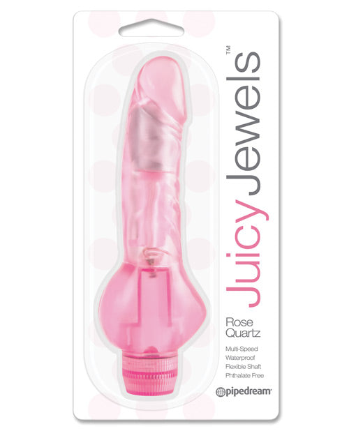 Juicy Jewels Rose Quartz Vibrator - Pink by Juicy Jewels