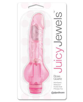 Juicy Jewels Rose Quartz Vibrator - Pink by Juicy Jewels