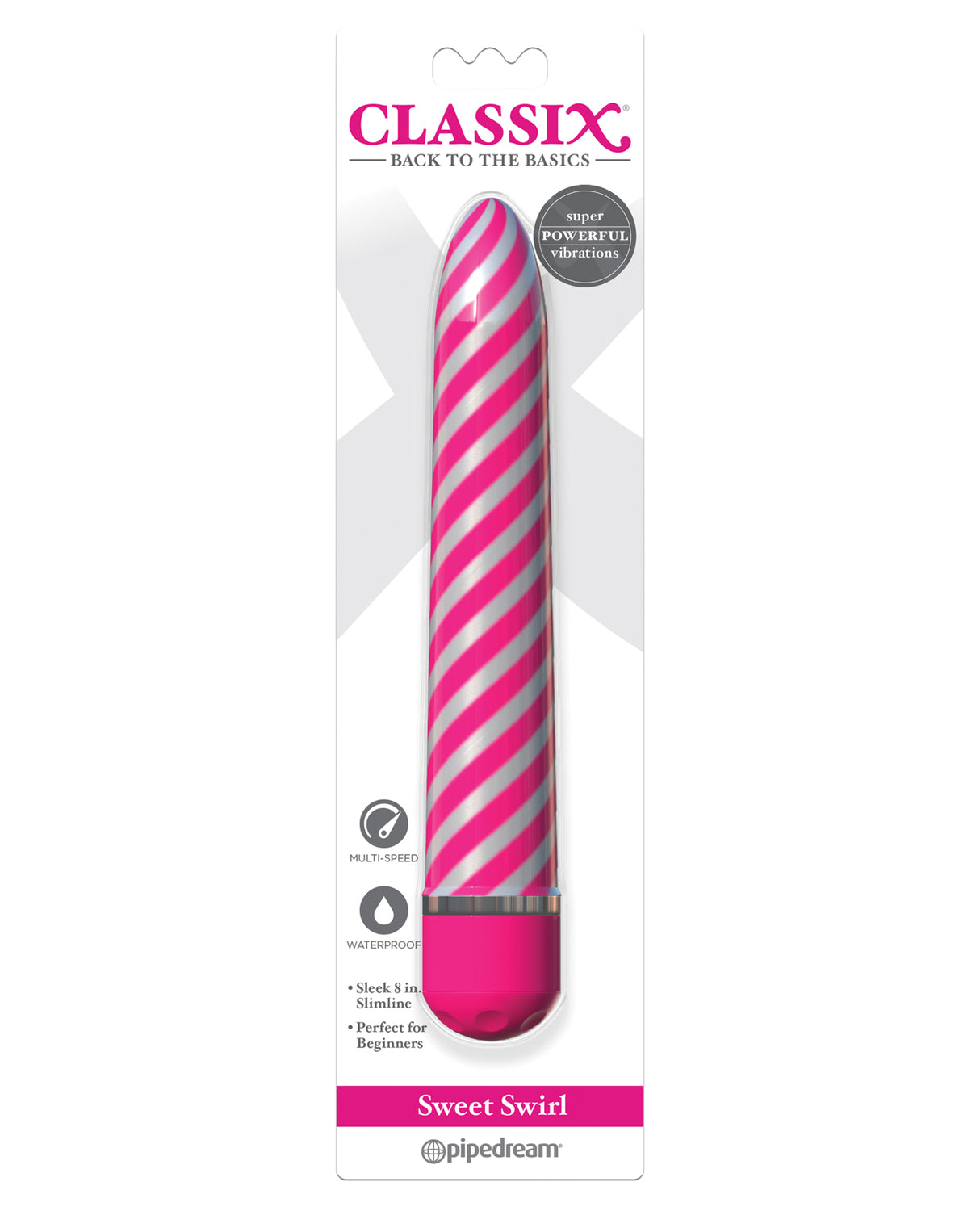 Classix Sweet Swirl Vibrator - Pink by Classix