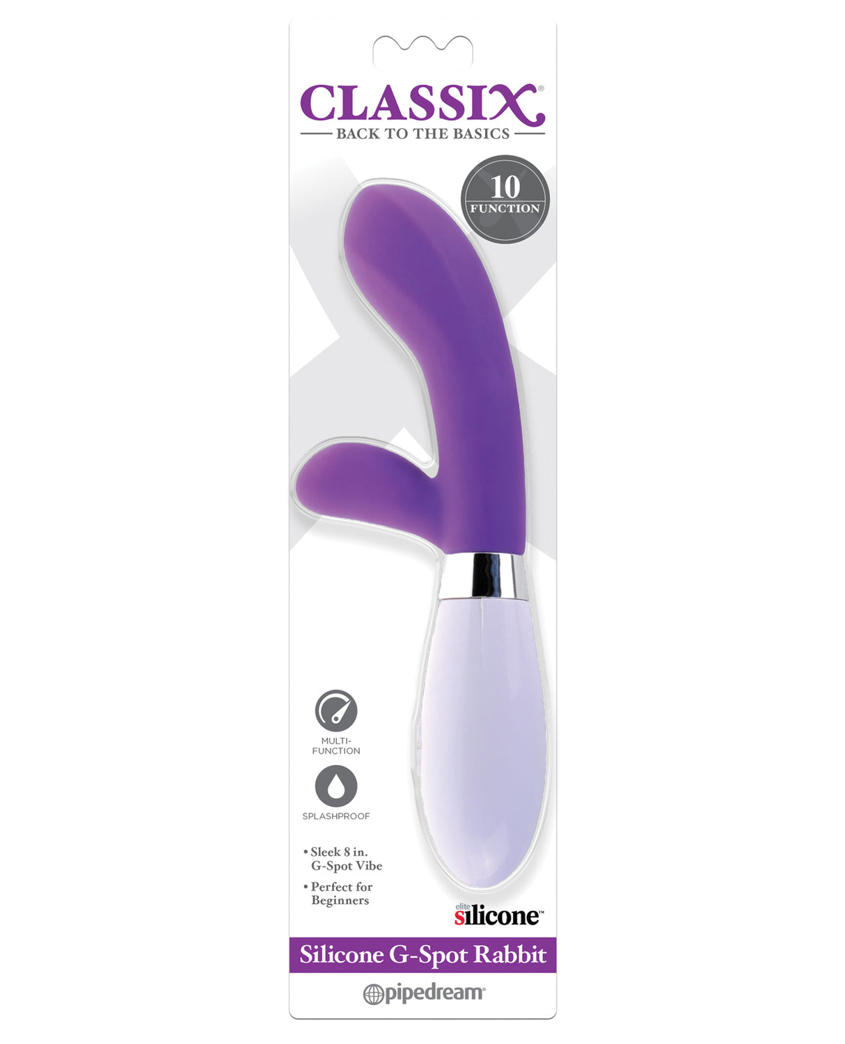 Classix Silicone G-Spot Rabbit - Purple by Classix