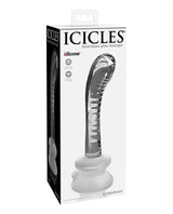 Icicles No. 88 Hand Blown Glass G-Spot Massager w/Suction Cup - Clear by Icicles