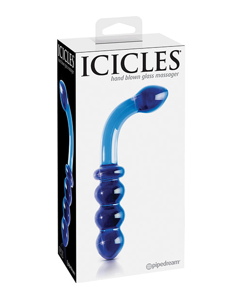 Icicles No. 31 Hand Blown Glass - Blue G Spot by Icicles