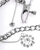 Fetish Fantasy Series Crystal Nipple Clamps with Adjustable Screws