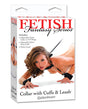 Fetish Fantasy Series Collar w/Cuffs & Leash - Black by Fetish Fantasy Series