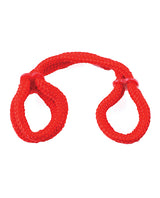 Fetish Fantasy Series Silk Rope Love Cuffs - Red by Fetish Fantasy Series