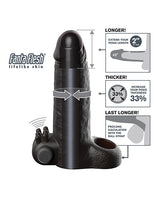 Fantasy X-Tensions Vibrating Real Feel 2" Extension - Black by Fantasy X-tensions