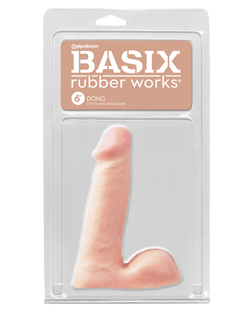 Basix Rubber Works 6" Dong - Flesh by Basix Rubber Works