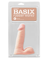 Basix Rubber Works 6" Dong - Flesh by Basix Rubber Works
