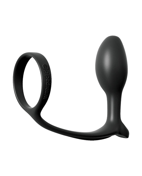 Anal Fantasy Collection Ass-Gasm Cockring Beginner Plug — Black