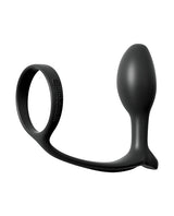 Anal Fantasy Collection Ass-Gasm Cockring Beginner Plug — Black