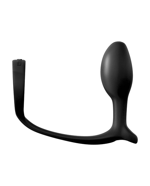 Anal Fantasy Collection Ass-Gasm Cockring Beginner Plug — Black
