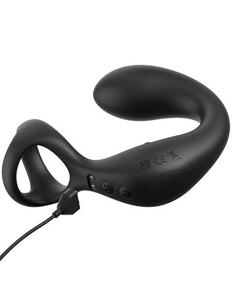 Anal Fantasy Elite Ass-Gasm Taint-Alizer P-Spot Vibrator — Black
