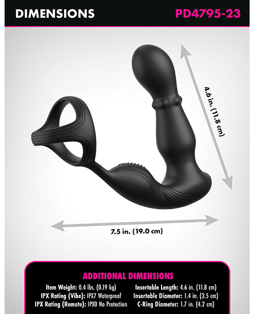 Anal Fantasy Elite Slide & Glide P-Spot Stimulator – Black