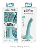 Dillio Platinum 5" Curious Five Silicone Dildo - Teal by Dillio