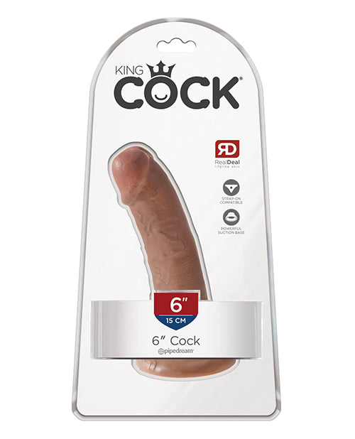 King Cock 6" Cock - Tan by King Cock