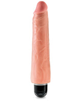 King Cock 9" Vibrating Stiffy Vibrator — Flesh