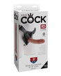 King Cock Strap-On Harness w/8" Cock - Tan by King Cock