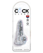 King Cock Clear 4" Cock w/Balls by King Cock