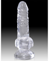 King Cock Clear 4" Cock w/Balls by King Cock
