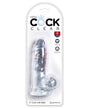 King Cock Clear 5" Cock w/Balls by King Cock