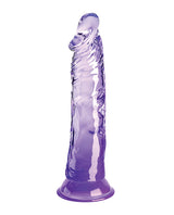 King Cock Clear 8" Translucent Dildo — Purple