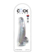 King Cock Clear 7.5" Cock w/Balls - Clear by King Cock