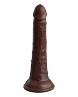 King Cock Elite 7" Dual-Density Silicone Dildo — Brown