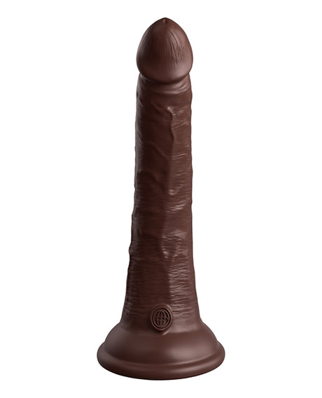 King Cock Elite 7" Dual-Density Silicone Dildo — Brown